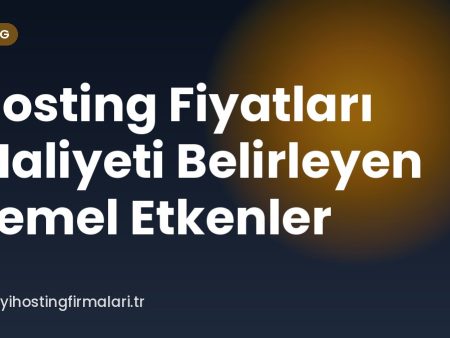 Hosting Fiyatları Maliyeti Belirleyen Temel Etkenler