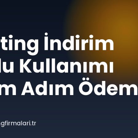 Hosting İndirim Kodu Kullanımı Adım Adım Ödeme