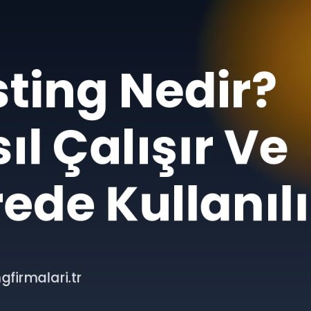 Hosting Nedir? Nasıl Çalışır Ve Nerede Kullanılır