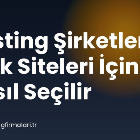 Hosting Şirketleri Türk Siteleri İçin Nasıl Seçilir
